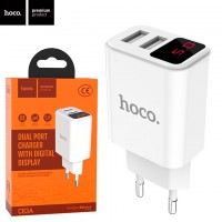 Сетевое зарядное устройство Hoco C63A 2USB 2.1A white