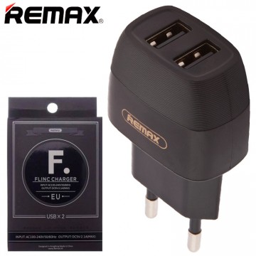 Сетевое зарядное устройство Remax Flinc RP-U29 2USB 2.1A black в Одессе