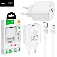 Сетевое зарядное устройство Hoco C69A QC3.0 1USB 5A Type-C white