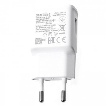Сетевое зарядное устройство Samsung EP-TA200 Fast charger 5V-2A 9V-1.6A 1USB high copy white без коробки в Одессе