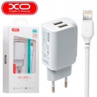 Сетевое зарядное устройство XO L35D 2USB 2.1A Lightning white