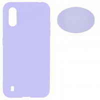 Чехол Silicone Cover Full Samsung A01 A015, M01 M015 сиреневый