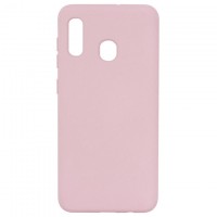 Чехол Silicone Cover Full Samsung A20 2019 A205 розовый