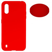 Чехол Silicone Cover Full Samsung A01 A015, M01 M015 красный