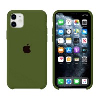 Чехол Silicone Case Original iPhone 11 №48 (Pine forest green) (N45)
