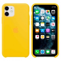 Чехол Silicone Case Original iPhone 11 № 4 (Yellow) (N04)