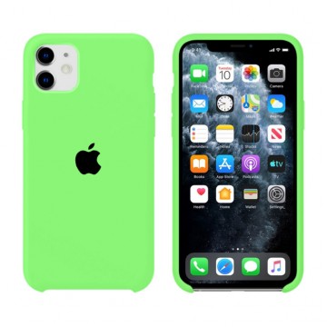 Чехол Silicone Case Original iPhone 11 №66 (Brilliant green) (N40) в Одессе