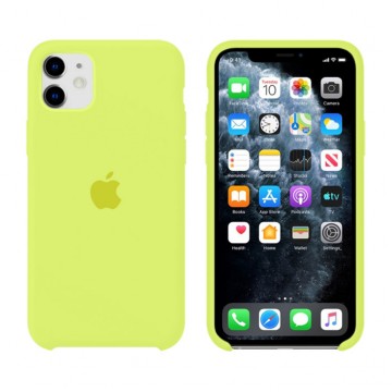 Чехол Silicone Case Original iPhone 11 №32 (Shiny yellow) (N41) в Одессе