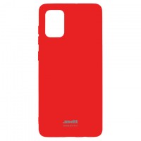 Чехол силиконовый SMTT Silicon Cover Samsung A71 2020 A715 красный