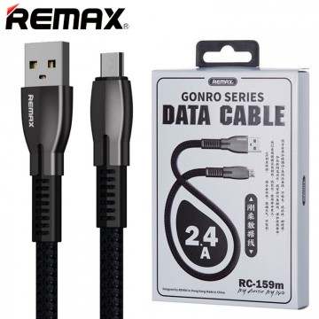 USB кабель Remax Gonro RC-159m micro USB черный в Одессе