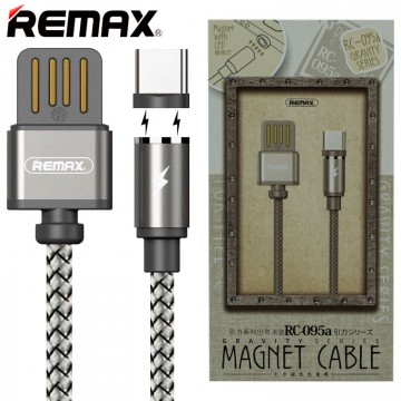 USB кабель Remax RC-095a Magnetic Gravity Type-C серый в Одессе
