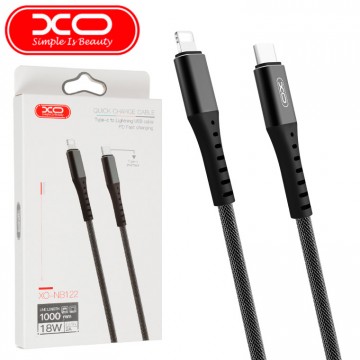 USB кабель XO NB122 Type-C to Lightning 1m черный в Одессе
