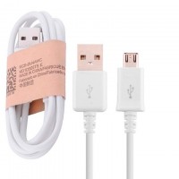 USB кабель Galaxy (Long conector 1см) micro USB тех.пак. белый