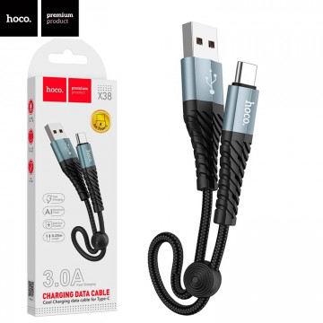 USB кабель Hoco X38 Cool Type-C 0.25m черный в Одессе