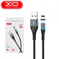 USB кабель XO NB125 магнитный Lightning 1m черный