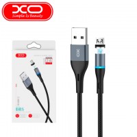 USB кабель XO NB125 магнитный micro USB 1m черный