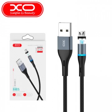 USB кабель XO NB125 магнитный micro USB 1m черный в Одессе