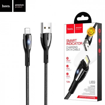 USB кабель Hoco U89 Safeness Lightning 1.2m черный в Одессе