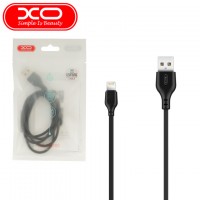 USB кабель XO NB103 (T) Lightning 1m черный тех.пакет