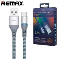 USB кабель Remax Colorful RC-152a Type-C серебристый