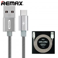 USB кабель Remax Tinned RC-080a Type-C серебристый