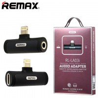 Переходник Remax RL-LA03i Lightning-3.5 AUX черный