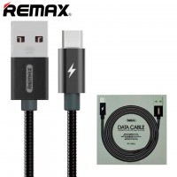 USB кабель Remax Tinned RC-080a Type-C черный