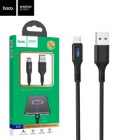 USB кабель Hoco U79 Admirable Smart Power micro USB 1.2m черный