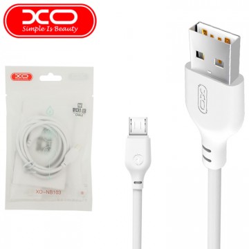 USB кабель XO NB103 (T) micro USB 1m белый тех.пакет в Одессе