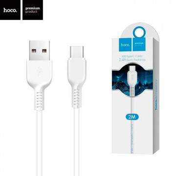 USB кабель Hoco X20 Flash Type-C 2m белый в Одессе