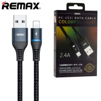 USB кабель Remax Colorful RC-152i Lightning черный