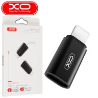 Перехолдник XO NB130 micro USB to Lightning черный