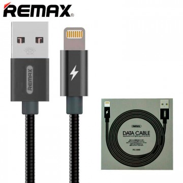 USB кабель Remax Tinned RC-080i Lightning черный в Одессе