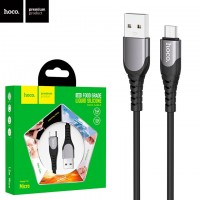 USB кабель Hoco U80 Cool silicone micro USB 1.2m черный