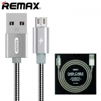 USB кабель Remax Tinned RC-080m micro серебристый