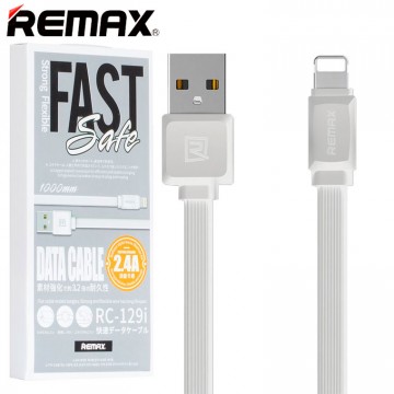 USB кабель Remax Fast Pro RC-129i Lightning белый в Одессе