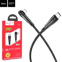 USB кабель Hoco U84 Rally PD Type-C to Lightning 1.2m черный