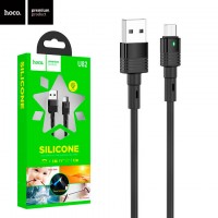 USB кабель Hoco U82 Cool grace micro USB 1.2m черный