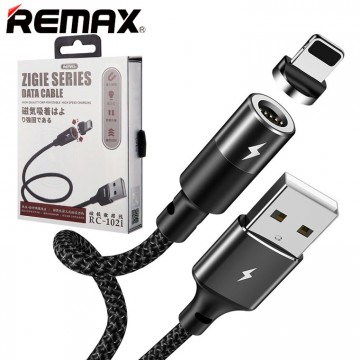 USB кабель Remax Zigie RC-102i Lightning черный в Одессе