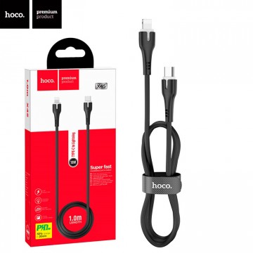 USB кабель Hoco X45 Surplus Type-C-Lightning 1m черный в Одессе