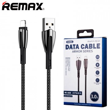 USB кабель Remax Armor RC-162i Lightning черный в Одессе