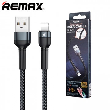 USB кабель Remax Jany RC-124i Lightning черный в Одессе