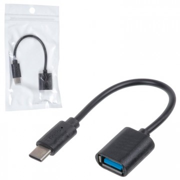 Переходник USB OTG - Type-C тех.пакет черный в Одессе