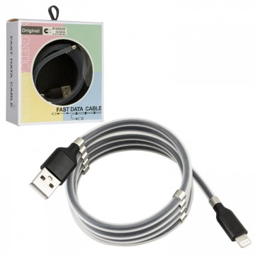 USB кабель Magnetic Absorption Lightning черный в Одессе