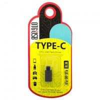 Переходник Metal с micro USB - Type-C RT-OT06 черный