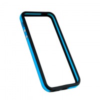 Чехол-бампер Apple iPhone 5 Bumpers черно-голубой
