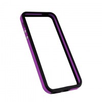 Чехол-бампер Apple iPhone 5 Bumpers черно-пурпурный