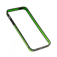 Чехол-бампер Apple iPhone 5 Bumpers Slim черно-зеленый