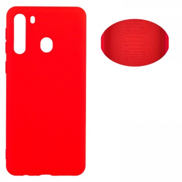 Чехол Silicone Cover Full Samsung A21 2020 A215 красный в Одессе