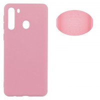 Чехол Silicone Cover Full Samsung A21 2020 A215 розовый